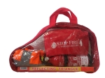 Vehicle Emergency Kit Bag with Holding Straps, Zip and Clear Sides